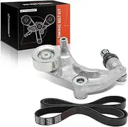 A-Premium Engine Serpentine Belt Drive Kit Compatible with Honda Cars - Civic 2007-2011