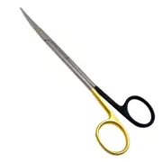 Gorney-Freeman Facelift Scissors 7" Curved Supercut Gold Black German Stainless
