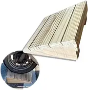 3" Rise Walker Entry Ramp Wooden Step Curb Ramp 5" 4" 6" Rise, Doorway Threshold Ramp Non-Slip Curb Ramps for Driveway/Wheelchair/Scooter(Rise Hight 13cm/5.12")