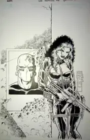 COMIC TYRESE GIBSON'S MAYHEM! ORIGINAL ALT COVER ART BY TONE RODRIGUEZ IMAGE