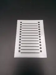 To Do List Shopping Stencil Guide Checklist Check List Box Large 5 x 7 3D Print
