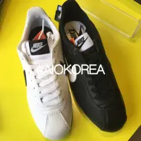 在飛比找蝦皮購物優惠-韓國代購 Nike Classic Cortez 皮革 黑底