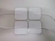 20 Electrode Pads EMS for Tens Massager 7000, 3000- Units 2x2Inch White Cloth