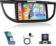 Car Radio for Honda CRV 2012 2013 2014 2015 2016, Rimoody Android 13 Car Stereo Wireless Carplay Android Auto 9 Inch Touch Screen Mirror Link Bluetooth FM/RDS GPS WiFi EQ SWC AHD Backup Camera