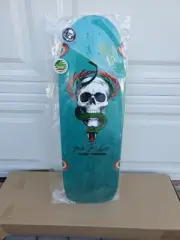 Powell Peralta MIke Mcgill Snake Skateboard Skull & Snake Reissue Teal Stain