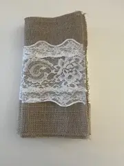 Burlap Table Runner Burlap Lace Table Runner 12x108 Inches Long 100% Jute Rustic