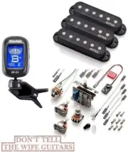 EMG CROSSROADS RA-2 RETRO ACTIVE BLACK STRAT SINGLE COIL SET ALNICO 2 ( TUNER )