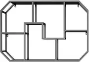 Wall Shelf Metal Floating Shelves Wall Mounted, Circle Wall Shelf Round Wall Mount Display Organizer Holder Rack, Accent Decor for Bedrooms, Bathrooms, Kitchens, Living Rooms & Halls Shelves
