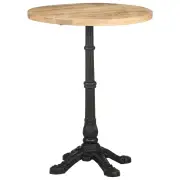 "Bistro Table ?23.6""x29.9"" Rough Mango Wood"