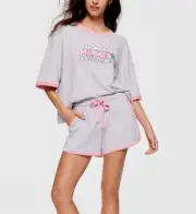 NEW PETER ALEXANDER LITTLE MISS MR MEN S/M TOP & SMALL SHORTS PJ SET RRP$119.90