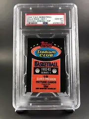 1992-93 Stadium Club Basketball Series 1 Pack W/Michael Jordan On Top PSA 10!