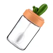 Cactus Spice Jar Spoon Sugar Bowl with Lid and Container Food Containers Lids
