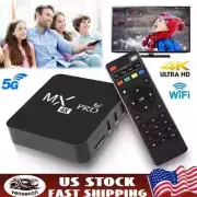 Smart TV Box Android 11.0 WIFI 6 4K UHD Media Stream Player MXQ PRO ** 3 PACK *