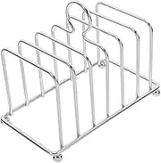 EXHUMKY Shelf Bread Holder Bread Racks Stand Stainless Steel Toast Rack Toaster Organizer Toast Holder Stainless Steel Rack Toast Stand Kitchen Countertop Organizer Baking Storage