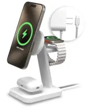 Snap+ 3-in-1 Wireless Charging Stand - MagSafe & Qi2 Certified, Compatible