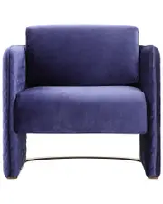 Pangea Home Lusso Gold Velvet Lounge Chair