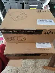 Wali 4 Pack Of Dummy Cameras White With Red Flashing Light
