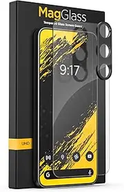 [magglass] Designed for Samsung Galaxy S24 Tempered Glass Screen Protector UHD & Camera Lens Protector with Applicator