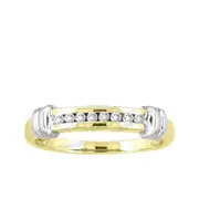 1/6CTW-Diamond CLUSTER BAND