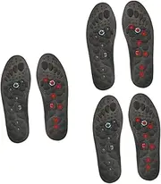 FOMIYES 3 Pairs Inner Soles for Men Reflexology Insoles Magnetic Shoe Inserts for Better Circulation