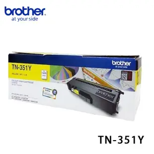 brother TN-351Y 原廠黃色標準容量碳粉匣 列印張數：1,500張