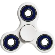 Fidgetly Fidget Spinner Toy Stress Reducer White/Blue 5001