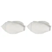 2PK Belle Polyresin Shore Sea Snail Sculpture 20x11cm - White