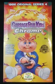 2021 GARBAGE PAIL KIDS CHROME 4 SEALED HOBBY BOX 24PKS 8 REFRACTORS AUTO PLATE