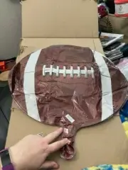 Anagram Jr. Shape 18" Football Foil Balloon Non-Message Sports NEW All Occasion