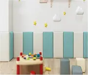3D Kids Anti-Collision Wall Stickers Anti-Collision Wall Padding, Peel and Stick Headboard Panel, Self-Adhesive Upholstered Protection Sticker for Playroom Bedroom TV Background