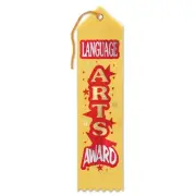 Beistle Language Arts Award Ribbon - Party Supply Decoration for Educational