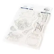 Pinkfresh Studio Clear Stamp Set 4"X6"-Get Well Soon