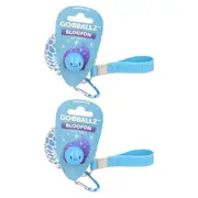 2x Gooballz Glow in The Dark 6.5cm Toys Wristband Keyring Silicone Kids 3y+ Asst