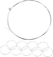 WHAMVOX 10pcs E-1st Guitar Metal Replacement Strings High Strength Steel Acoustic Guitar Strings for Travelers