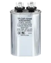 NEW - 10/440 - 10 MFD 440 Volt Oval Run Capacitor 10/440 Running Cap Fan Motor