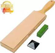205H Double-Sided Leather Strop – 33.5cm Knife Honing Block Polishing Compound
