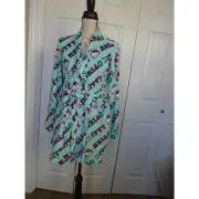 Hello Kitty short Robe Plush Soft Sleepwear w/ Pockets / SIZE Small NEW