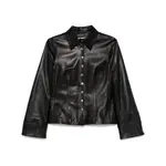 [Alexander Mcqueen] Alexander Mcqueen Leather Shirt 38 IT BLACK