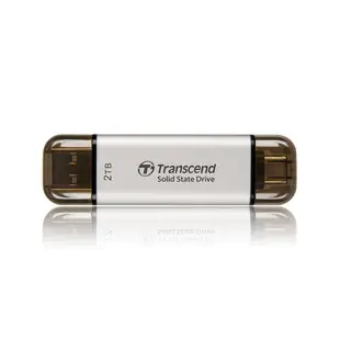 創見 ESD310S 512GB 1TB 2TB 高速 行動固態硬碟 USB3.1 Type-C 台灣公司貨 [銀色]