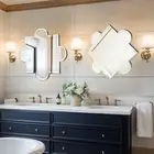 Variable Irregular Mirror Vanity Mirrored Beveled Edge Symmetrical Wall Mirrors