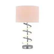 Carly Modern Elegant Table Lamp Desk Light - Chrome