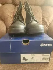 Bates leather/nylon 6 inch zipper boots. Size 9, new.