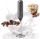 CIRCLE JOY Milk Frother Handheld with Stand Battery Operated Milk Foamer Elec...