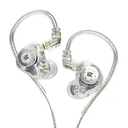 KZ EDX Pro In-Ear Headphone HIFI Stereo Bass Earphones With Detachable Cable Sports Noise Cancelling Headphone No Microphone-E White