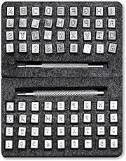 Leather Stamps Tool Set 72 Heads Set Stamping Tools Letters and Numbers Patterns for Leather Craft Working