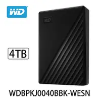 在飛比找ETMall東森購物網優惠-WD My Passport 4TB 2.5吋行動硬碟-黑 