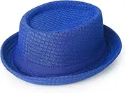 [Luwint] Cute Fedora Hat - Lightweight Breathable Mesh Crushable Roll Up Short Brim Bowler Derby Cap