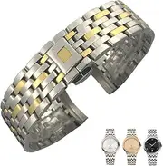 [SKXMOD] 19mm 316L Curved End Stainless Steel Watchbands 16mm 20mm For Omega DE VILLE PRESTIGE Orbis Edition Watch Strap Folding Clasp