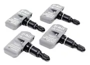 4 TPMS 2006-2019 Tire Pressure Sensors Lexus Matte Black Aluminum Valve Stems