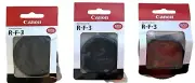 Set of 3 Canon R-F-3 Camera Cover Body Cap Genuine EOS